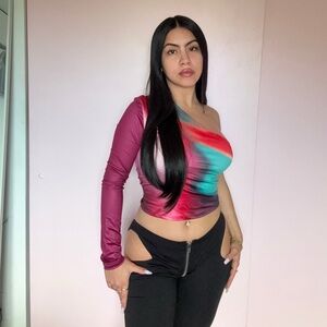 Kollyy One-Shoulder Crop Top